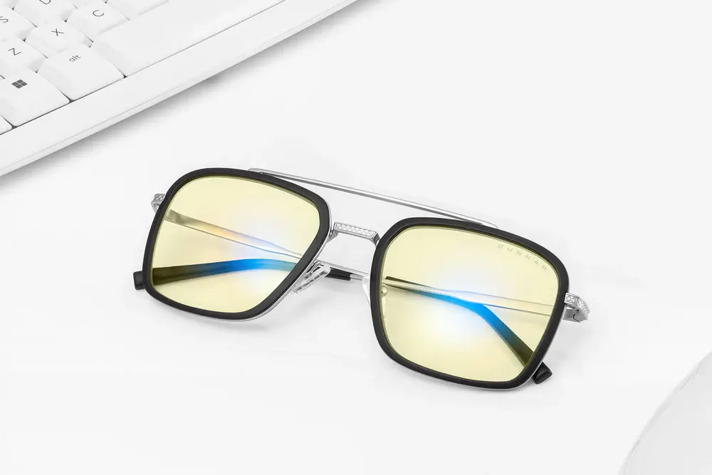 Компютърни очила GUNNAR Baron Silver - Amber