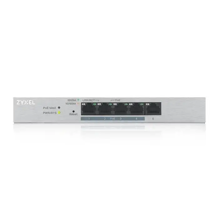 Switch ZyXEL GS-1200-5HPV3, 5-port, Gigabit, PoE, Web Managed