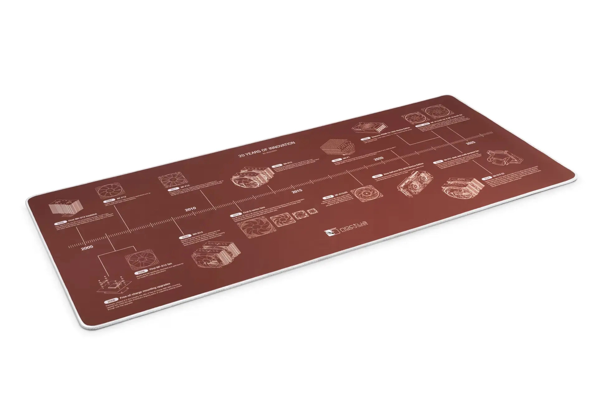 Подложка за мишка Noctua NP-DM3 Anniversary Deskmat - 900 x 400 x 4 mm