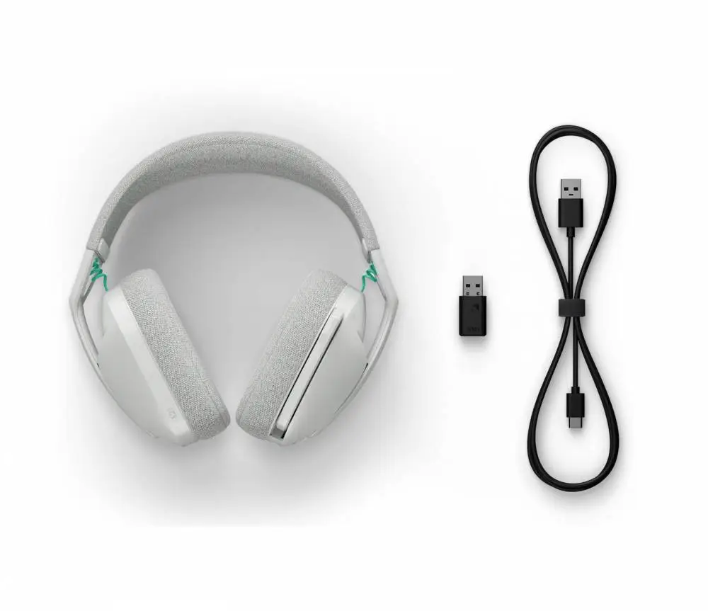 Геймърски безжични слушалки Logitech G321 Lightspeed, Микрофон, Бели