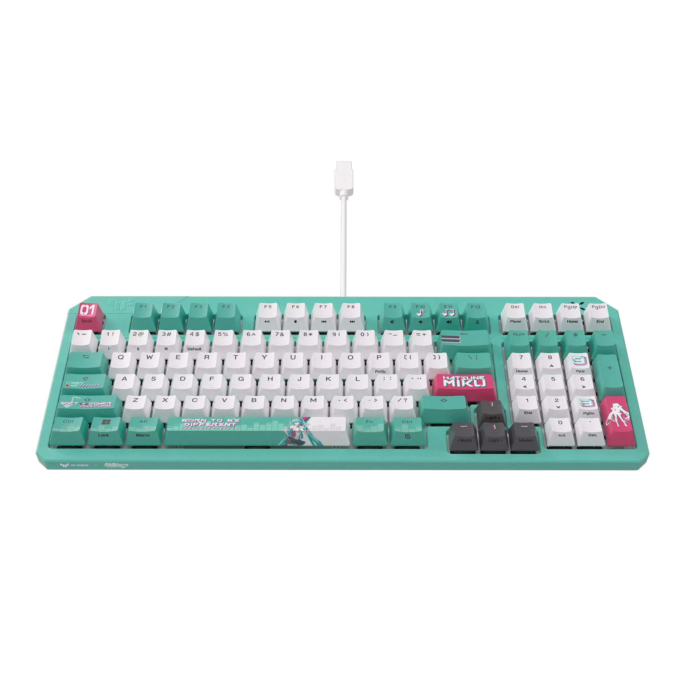 Геймърска клавиатура ASUS TUF Gaming K3 Gen II Hatsune Miku Edition - Optical Mechanical Switch