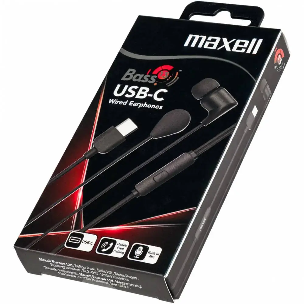 Слушалки  MAXELL тапи EB10  BASS 13  USB-C