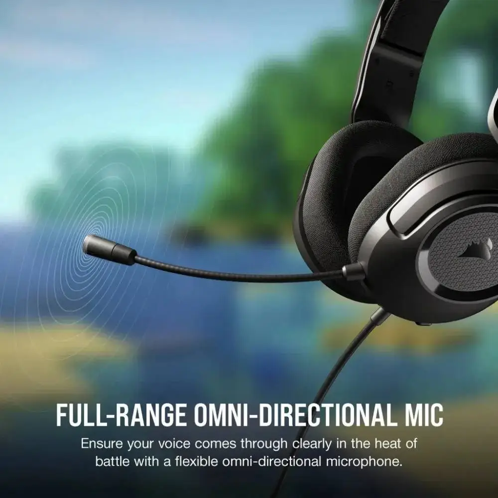 Геймърски слушалки с микрофон Corsair HS35 SURROUND v2 7.1 Dolby Audio 3.5mm/USB