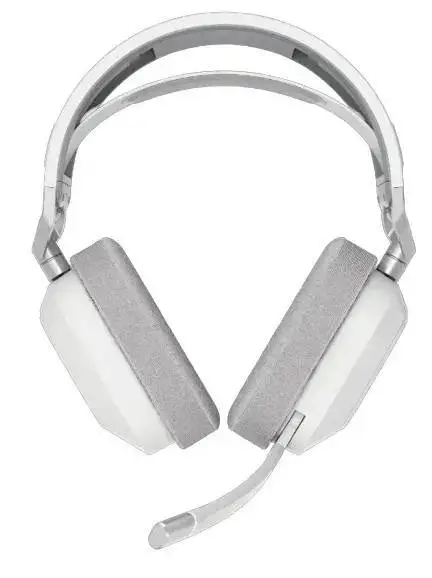 Геймърски слушалки с микрофон Corsair HS80 MAX White безжични и блутут PC/PS5/PS4