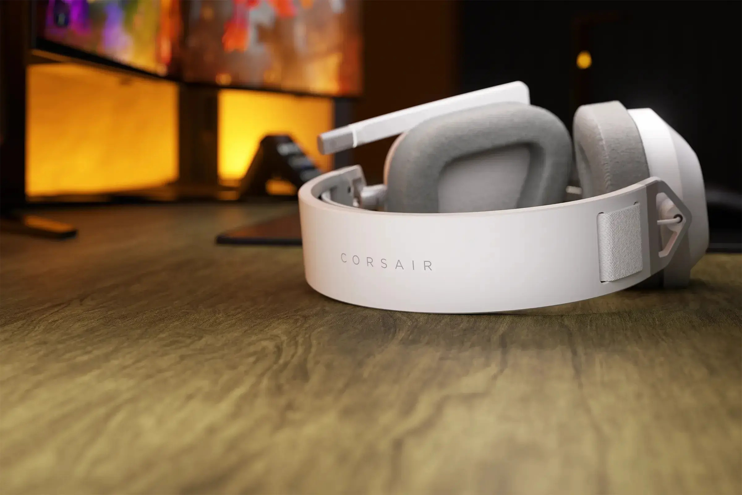 Gaming-Headset mit Mikrofon Corsair HS80 MAX White kabellos und Bluetooth PC/PS5/PS4