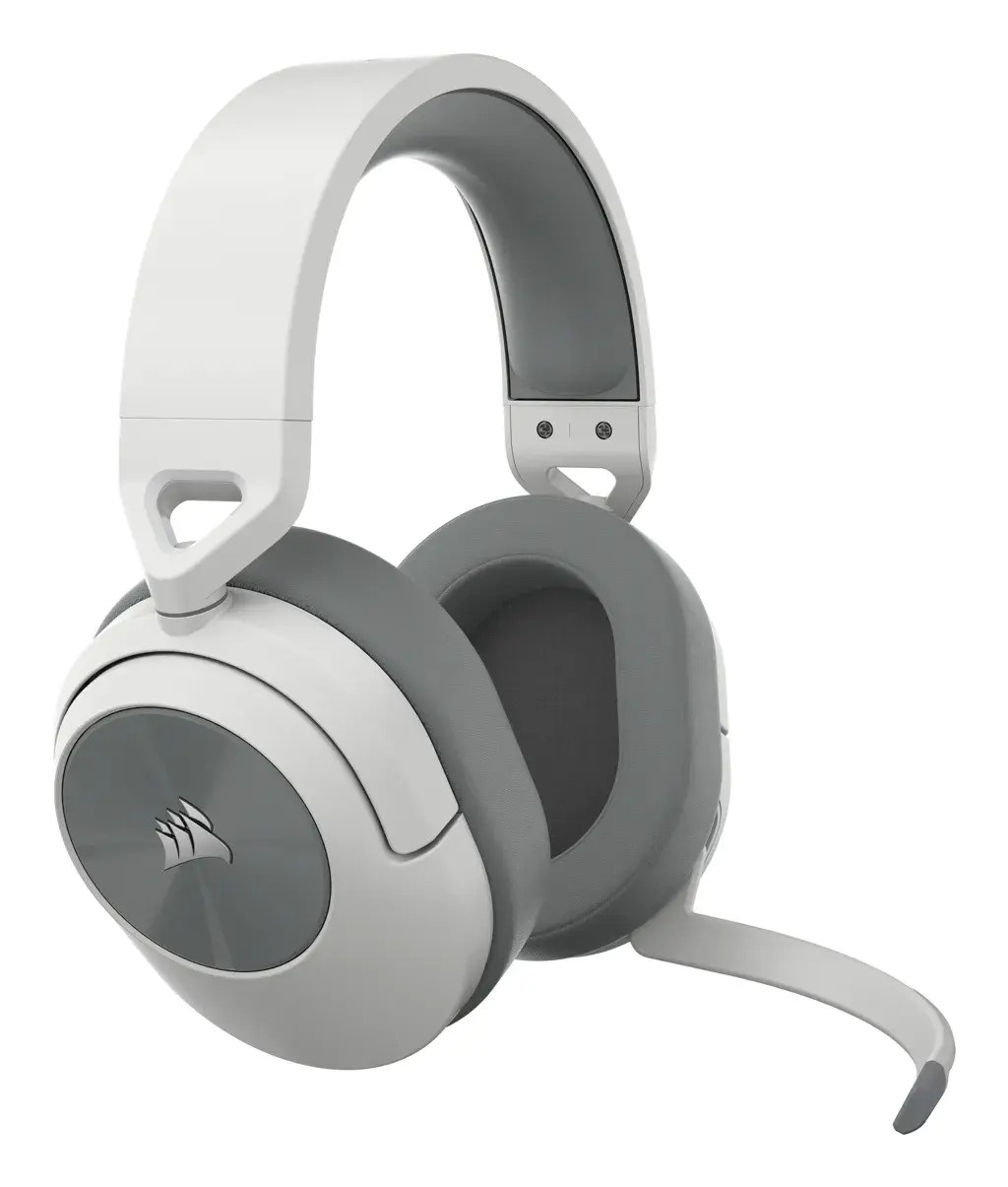 Геймърски слушалки с микрофон Corsair HS55 White безжични и блутут PC/PS5/PS4