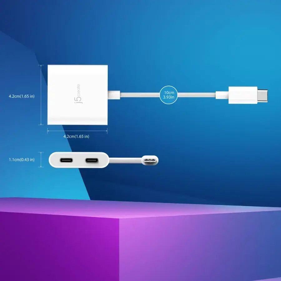 j5create USB-C® σε Dual USB-C Αντάπτορας