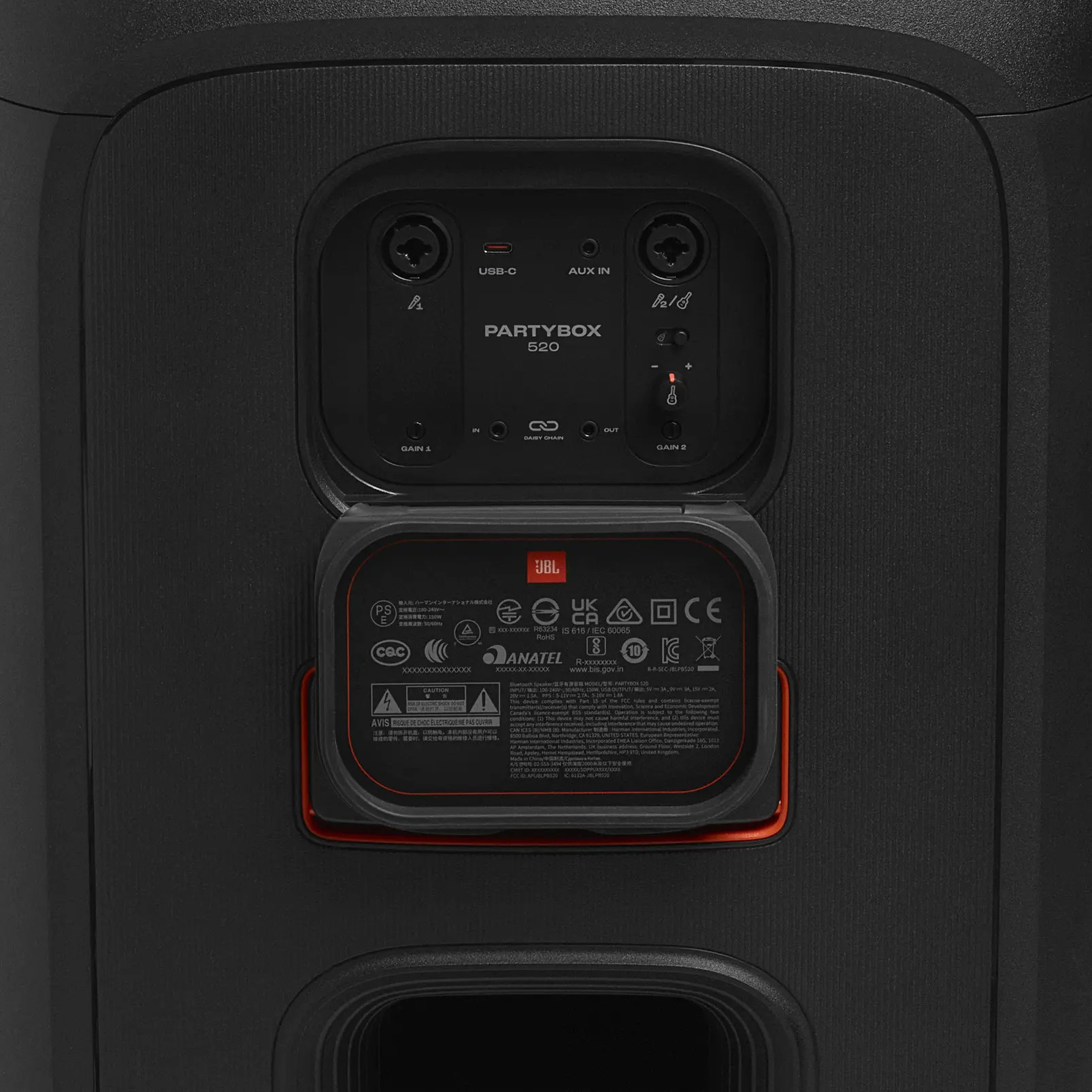 Блутут колона JBL PartyBox Stage 520, 400W RMS- Черно