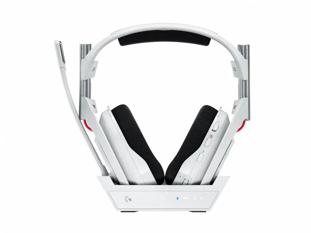 Logitech Astro A50 Lightspeed безжични слушалки със станция , Бели