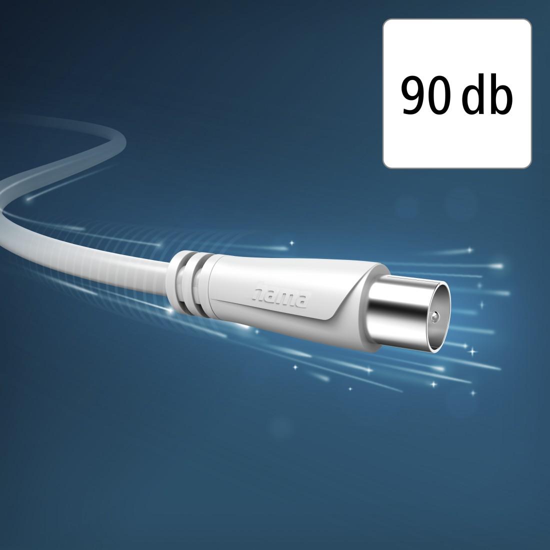 HAMA Коаксиален антенен кабел, 1,5 м, 90 dB