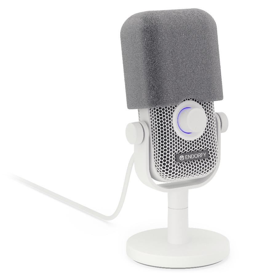 Microphone de bureau ENDORFY Solum Voice S - Onyx White