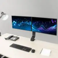 ACT Стойка за 2 бр мониторa 27" с регулиране на височината