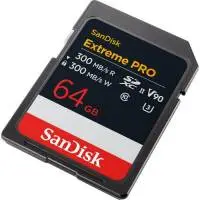 SanDisk Карта памет Extreme Pro SDXC 64GB 300MB/s & 200Mb/s Class 10 V90 UHS-II