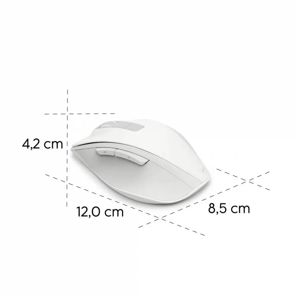 HAMA Безжична оптична мишка WM-500 Recharge, бяла, 6 бут.,800/1200/1600 dpi, безшумна