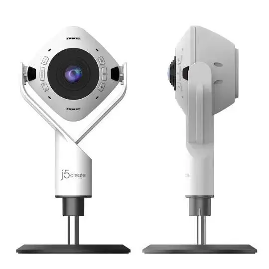 Камера за видеоконференции, j5create JVU368,360&deg;,Full HD 1080p,USB&trade; UVC/UAC plug-and-play,HDR,AI функция