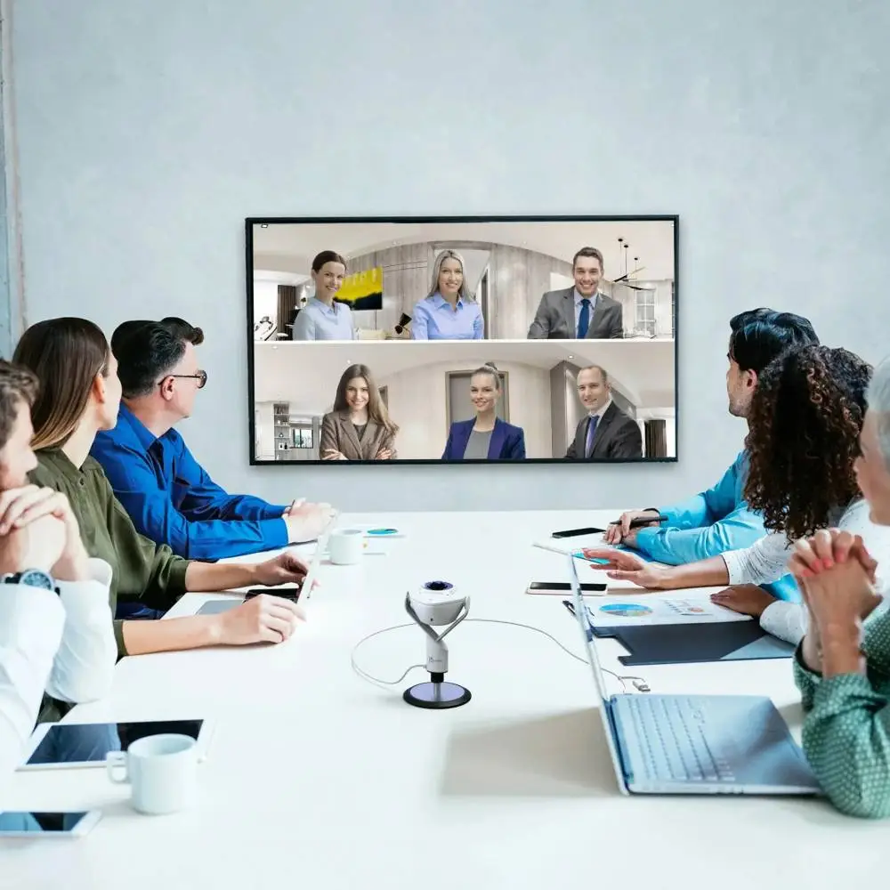 Камера за видеоконференции, j5create JVU368,360&deg;,Full HD 1080p,USB&trade; UVC/UAC plug-and-play,HDR,AI функция