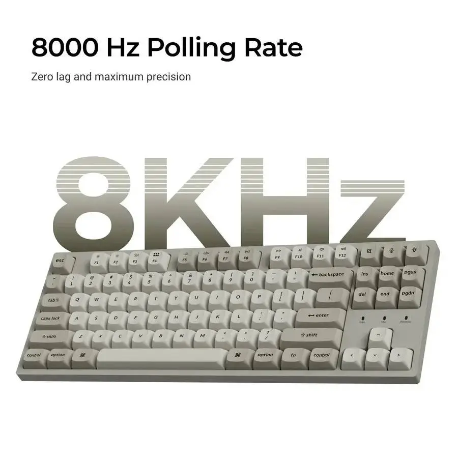 Геймърска Механична клавиатура Keychron C1 Pro 8K QMK - Super Banana Switch