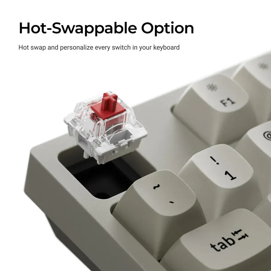 Геймърска Механична клавиатура Keychron C1 Pro 8K QMK - Super Banana Switch