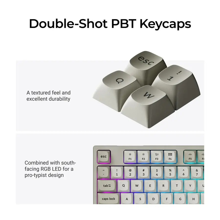 Геймърска Механична клавиатура Keychron C1 Pro 8K QMK - Super Banana Switch