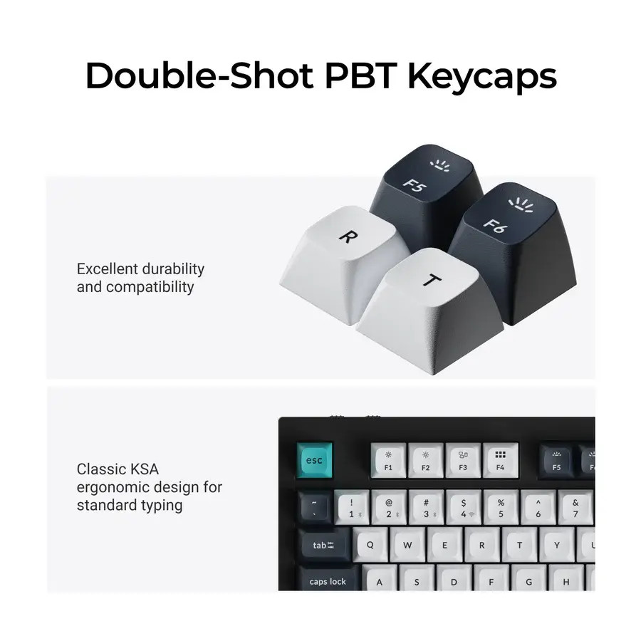Механична клавиатура Keychron Q5 Max QMK Carbon Black - Gateron Jupiter Brown