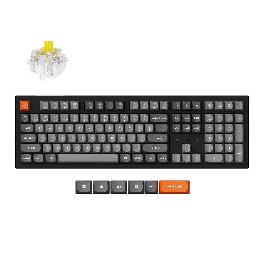 Механична клавиатура Keychron K10 Max QMK/VIA Full Size - Keychron Super Brown Switch, RGB Backlight