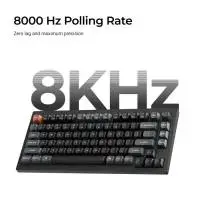 Безжична механичка клавиатура Keychron V1 Ultra 8K - Silk POM Switch Brown
