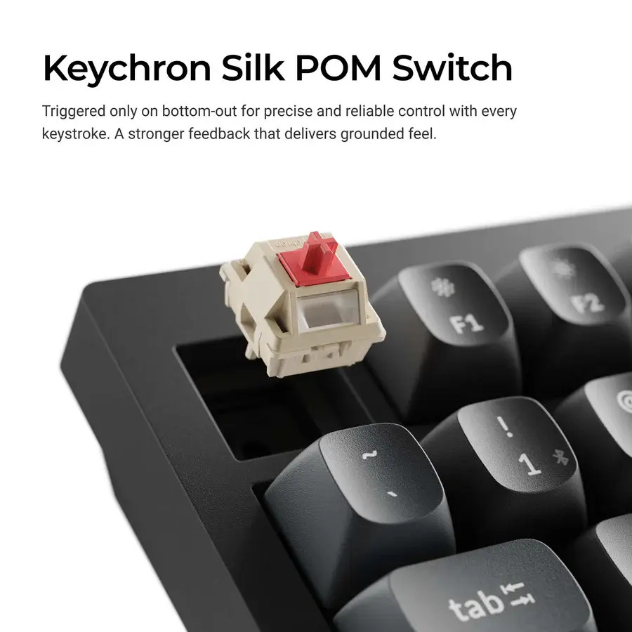 Безжична механичка клавиатура Keychron V1 Ultra 8K - Silk POM Switch Banana