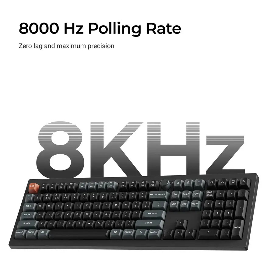 Безжична механичка клавиатура Keychron V6 Ultra 8K - Silk POM Switch Brown