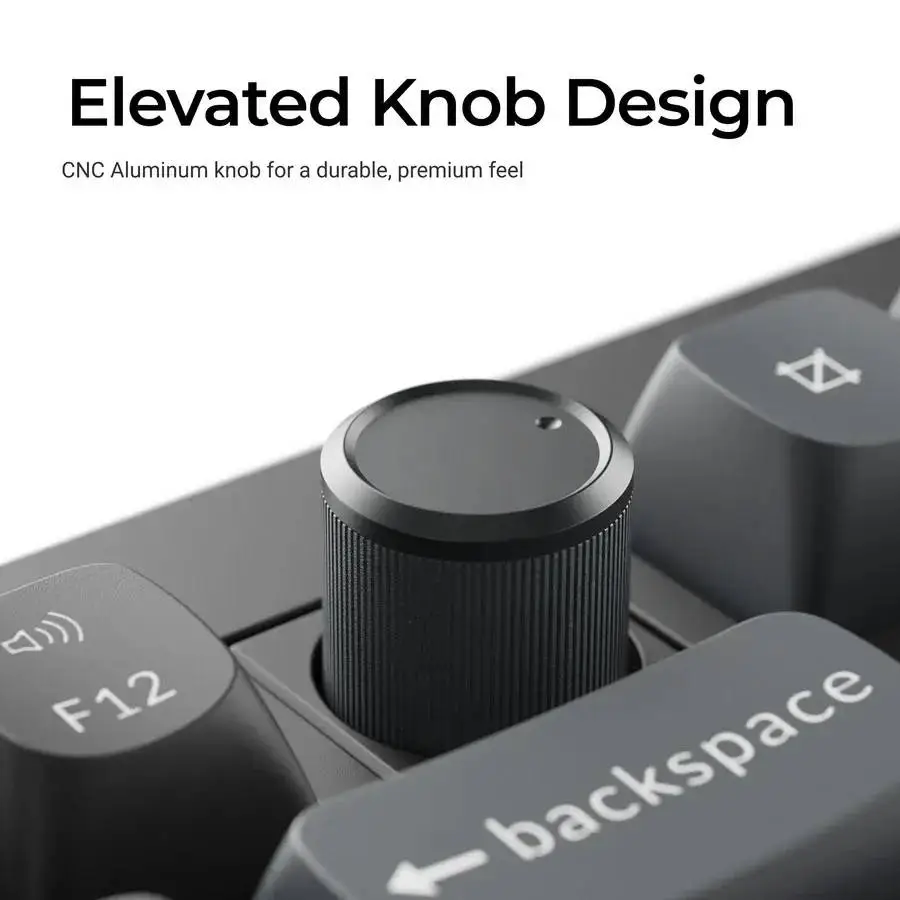 Безжична механичка клавиатура Keychron V6 Ultra 8K - Silk POM Switch Banana
