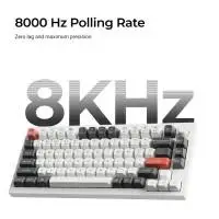 Безжична механичка клавиатура Keychron Q1 Ultra 8K Black - Silk POM Switch Banana