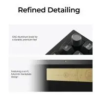 Безжична механичка клавиатура Keychron Q1 Ultra 8K Black - Silk POM Switch Banana