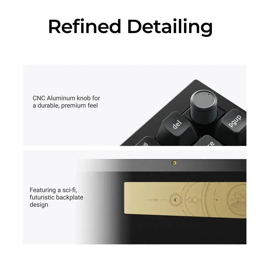 Безжична механичка клавиатура Keychron Q1 Ultra 8K Black - Silk POM Switch Banana