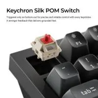 Безжична механичка клавиатура Keychron Q6 Ultra 8K Black - Silk POM Switch Red