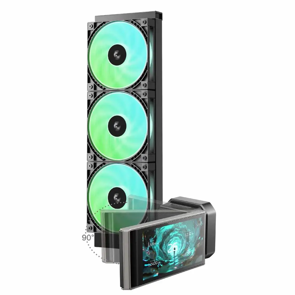DeepCool водно охлаждане Water Cooling LT360 VISION ARGB - 4.5 inch IPS LCD screen - LGA1851/AM5