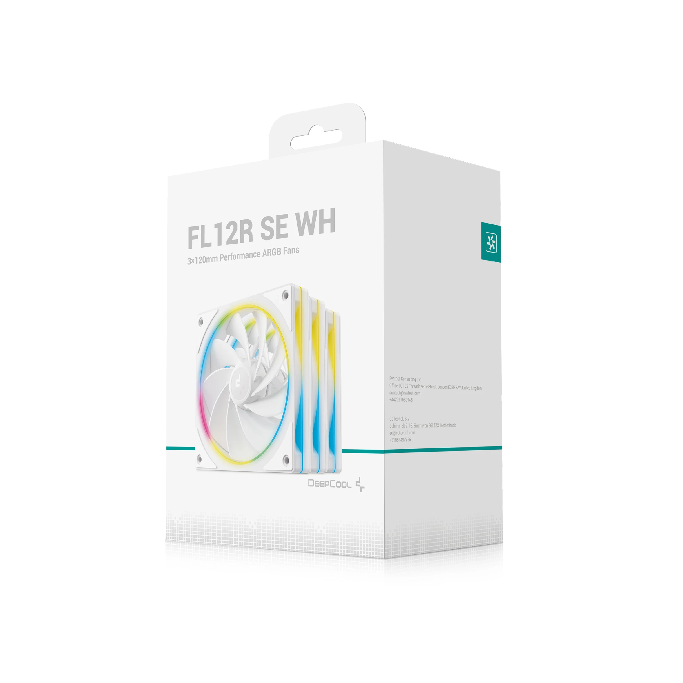 DeepCool Комплект вентилатори Fan Pack 3-in-1 3x120mm - FL12R SE White, Reverse, Addressable RGB