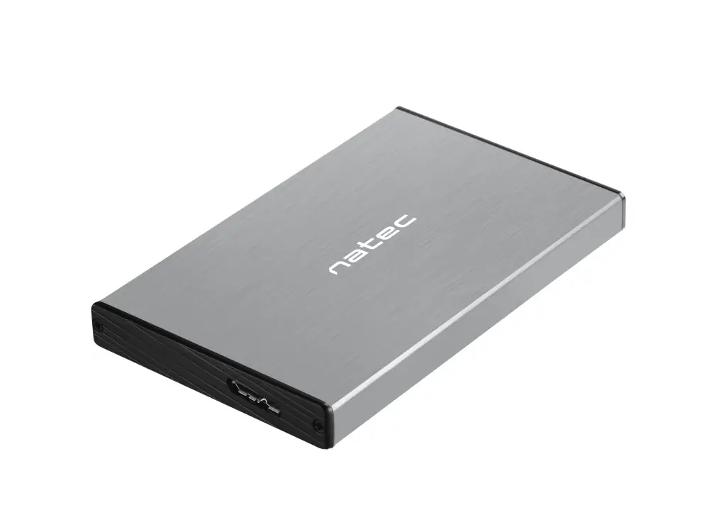 Чекмедже за твърд диск 2,5&rsquo;&rsquo;, Natec Rhino Go, USB 3.0, Сив