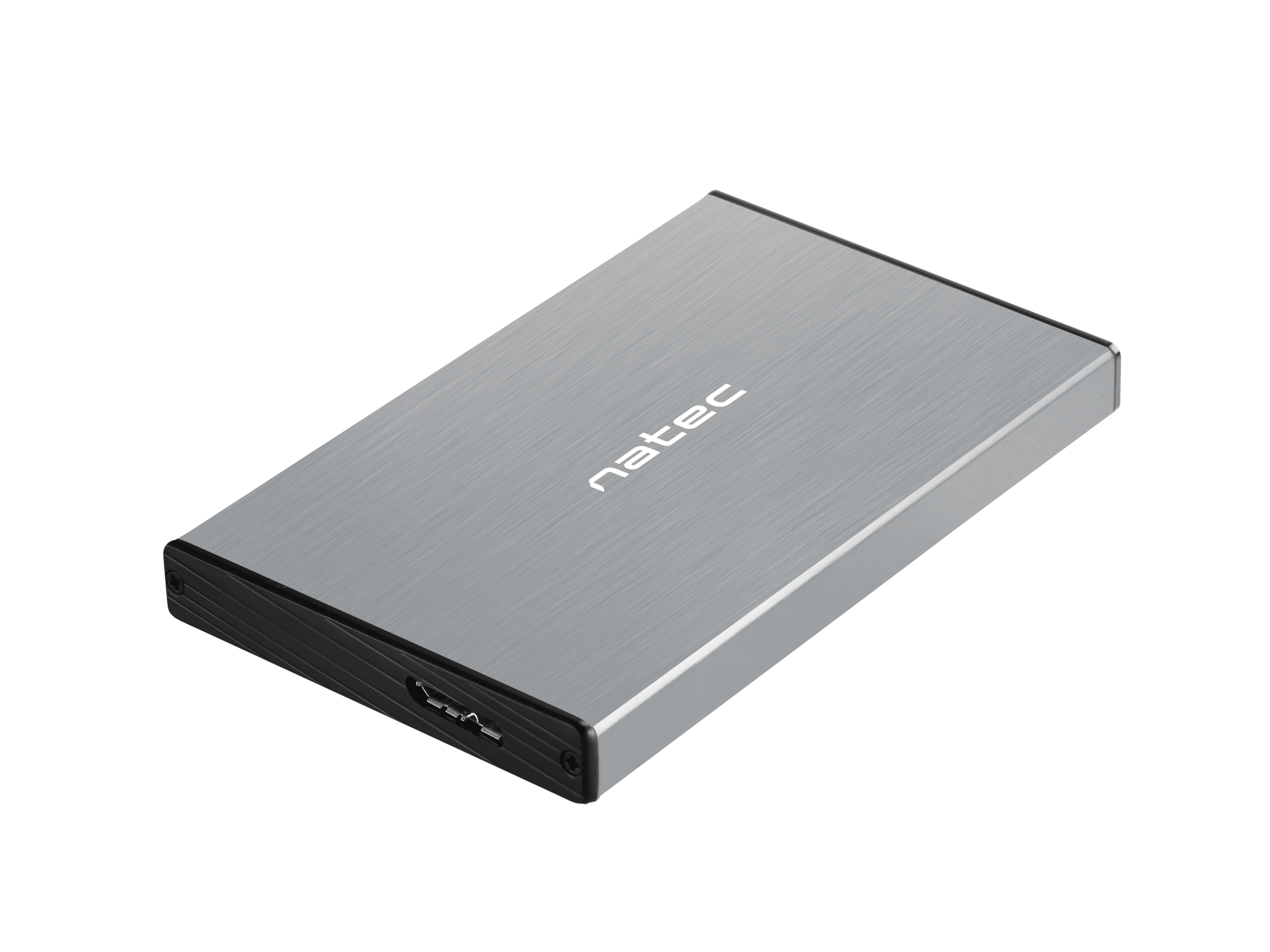 Чекмедже за твърд диск 2,5’’, Natec Rhino Go, USB 3.0, Сив