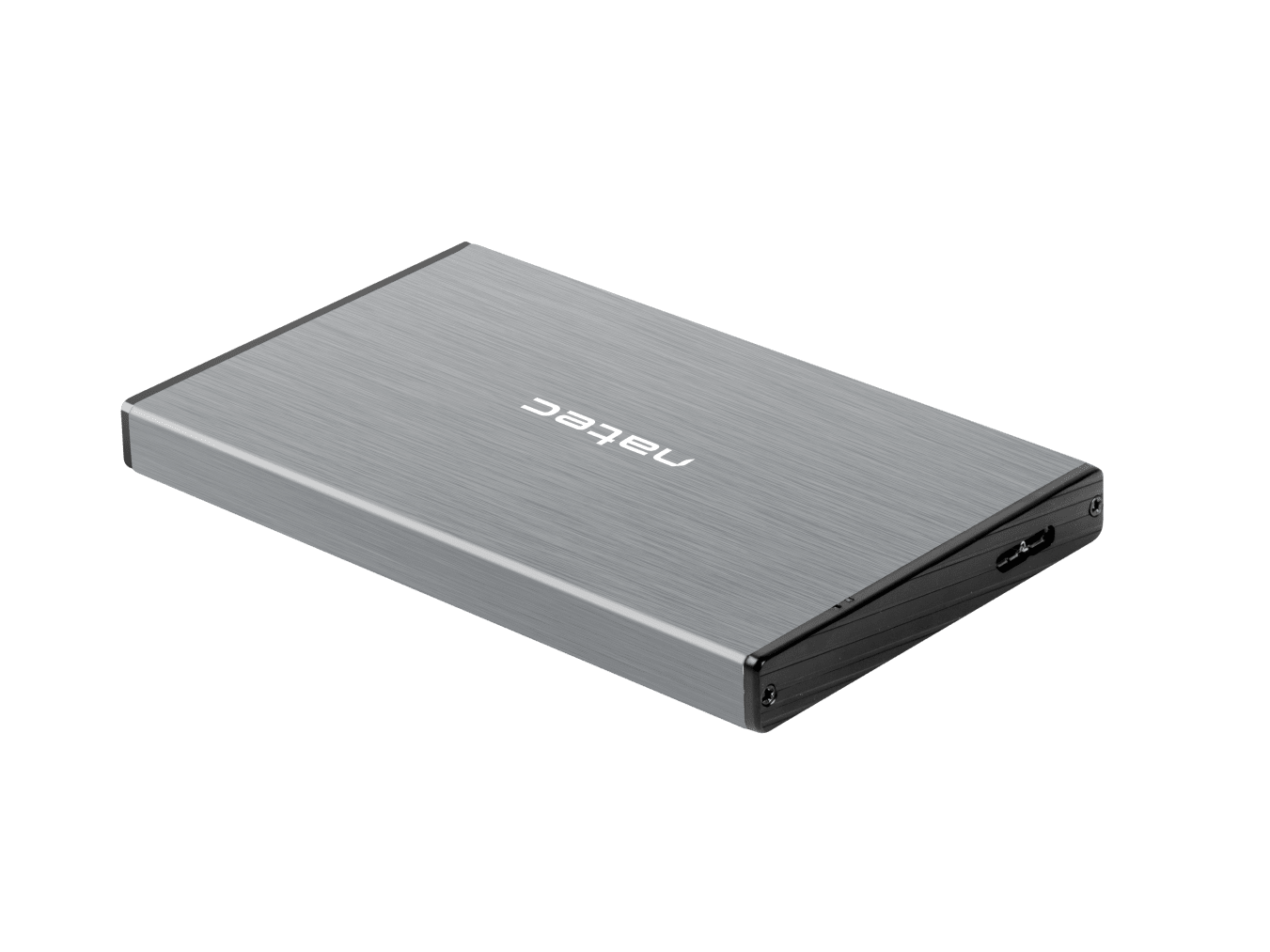 Чекмедже за твърд диск 2,5’’, Natec Rhino Go, USB 3.0, Сив