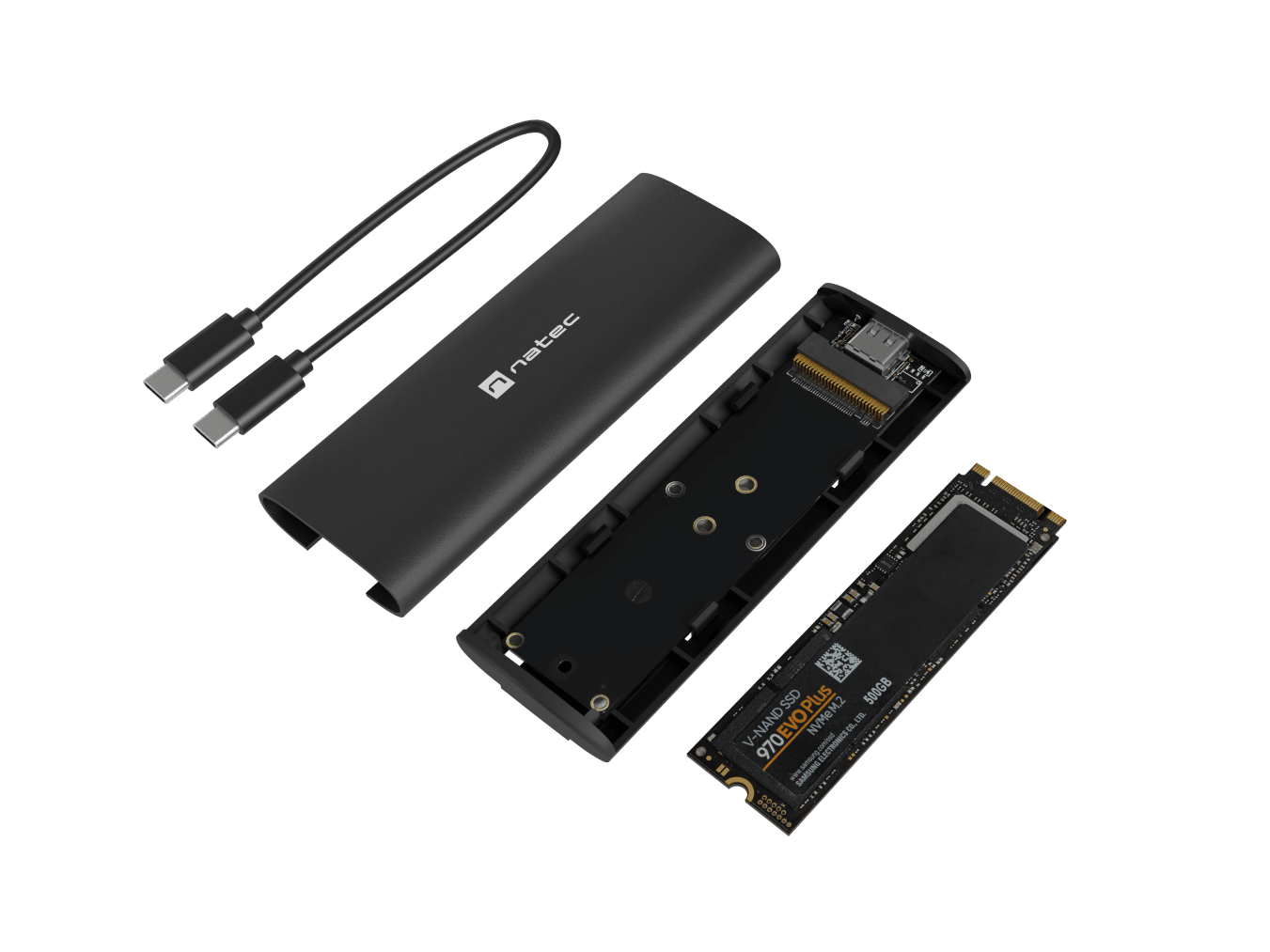 Чекмедже за твърд диск M.2 NVME, Natec Rhino