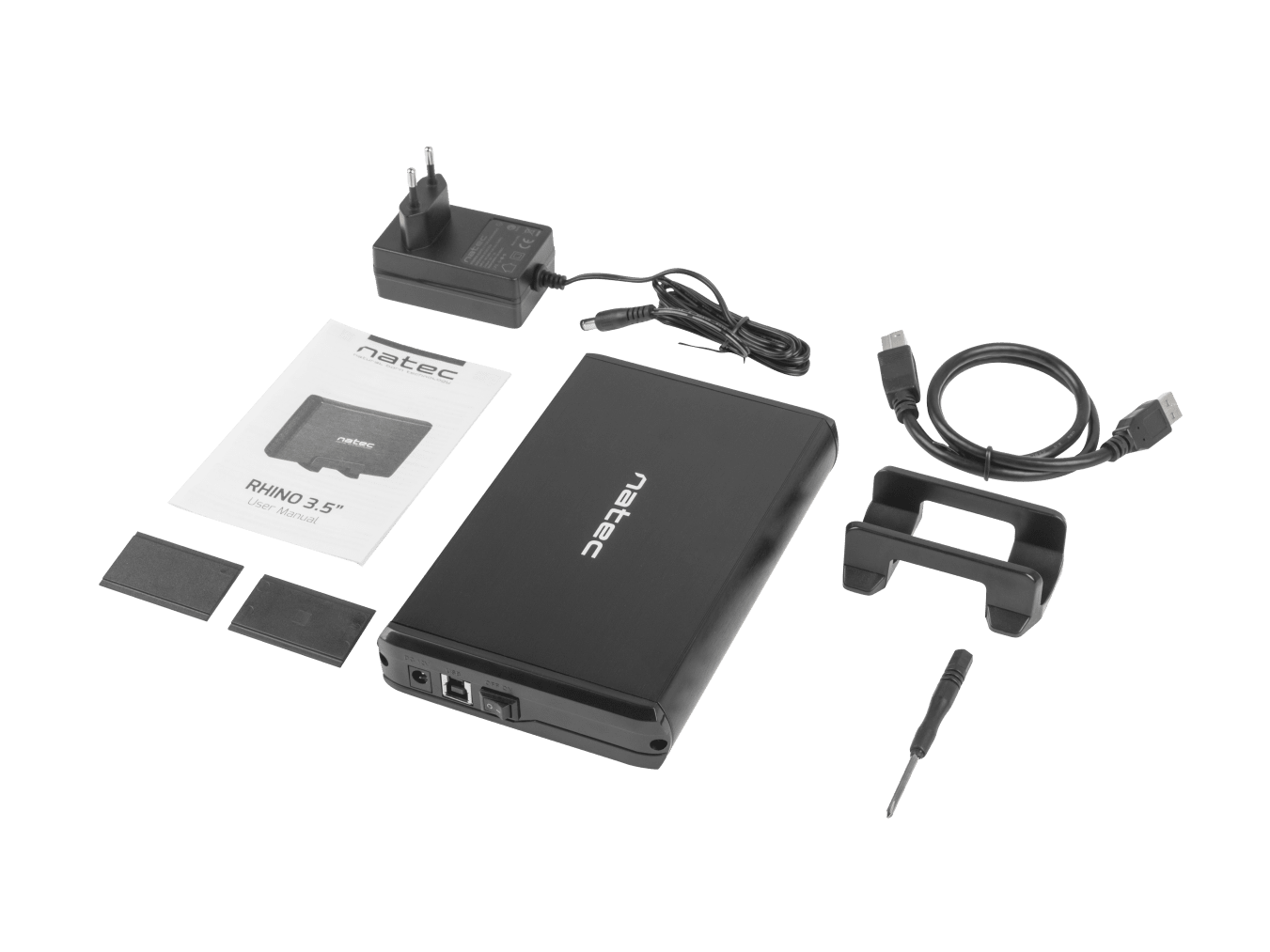 Чекмедже за твърд диск 3,5’’ Natec Rhino Go, USB 3.0