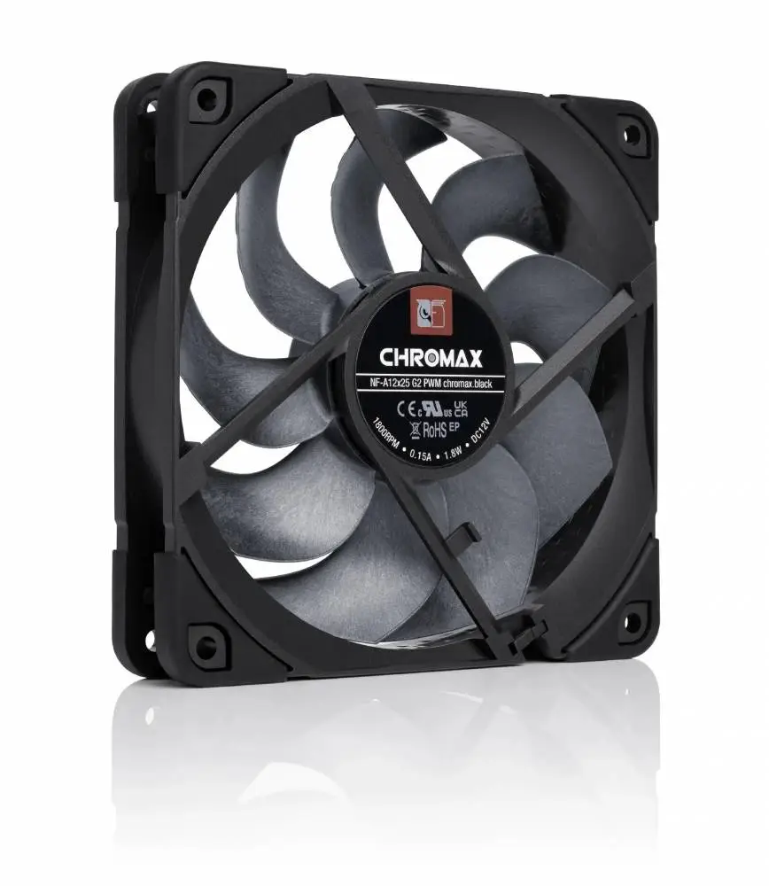Вентилатор Noctua NF-A12x25 G2 PWM chromax.black, 120mm