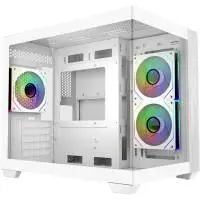 Кутия CoolerMaster Elite 481 Wood - Бяла