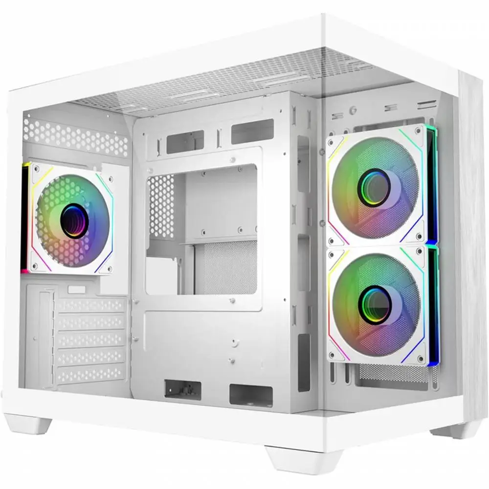 Кутия CoolerMaster Elite 481 Wood - Бяла