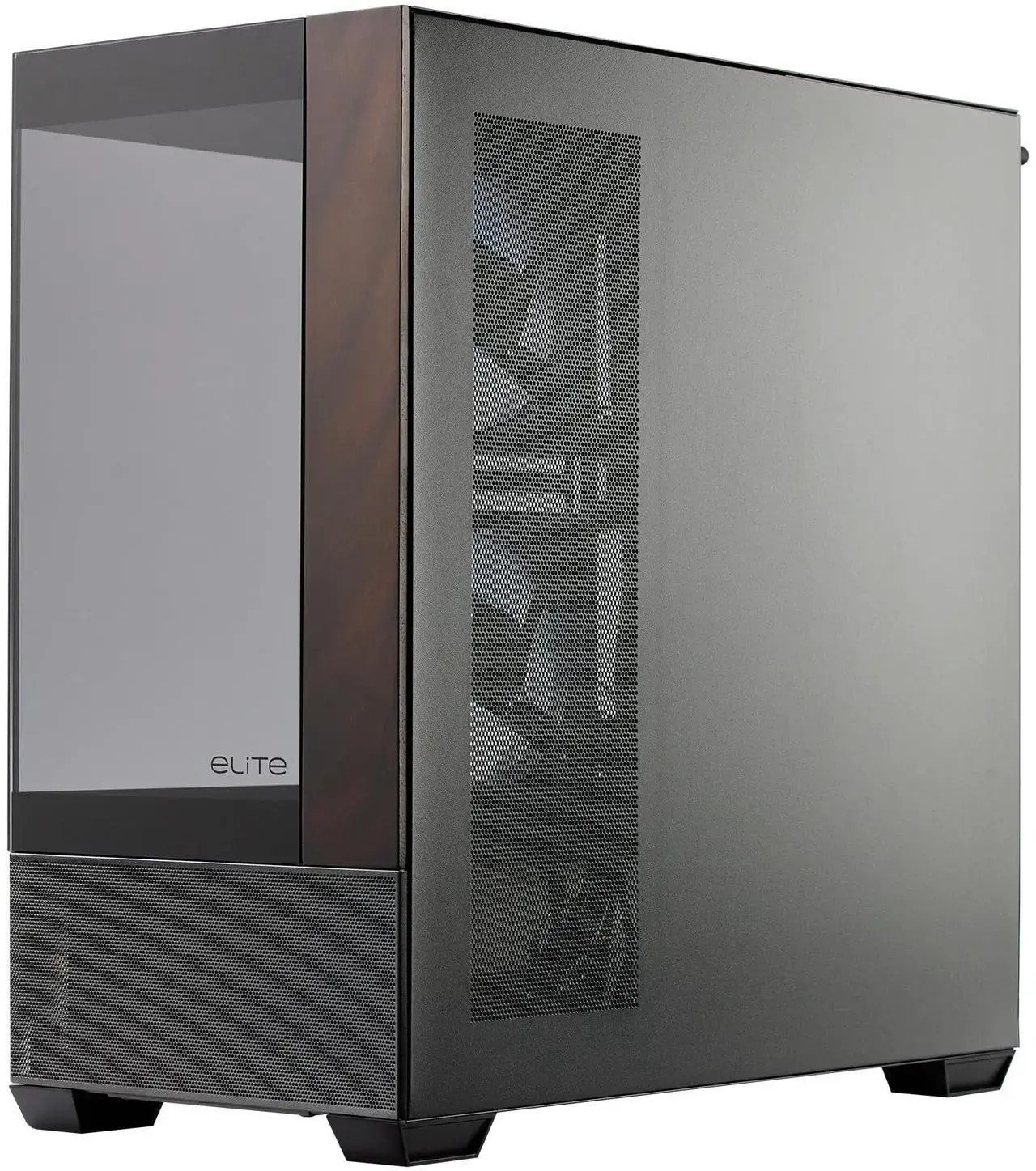 Кутия CoolerMaster Elite 690 Wood - Черна