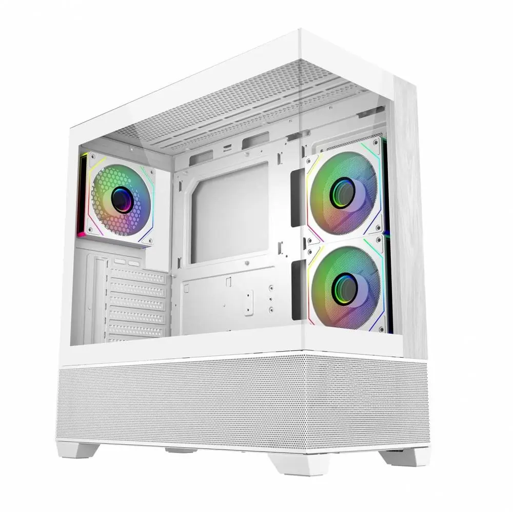 Кутия CoolerMaster Elite 690 Wood - Бял