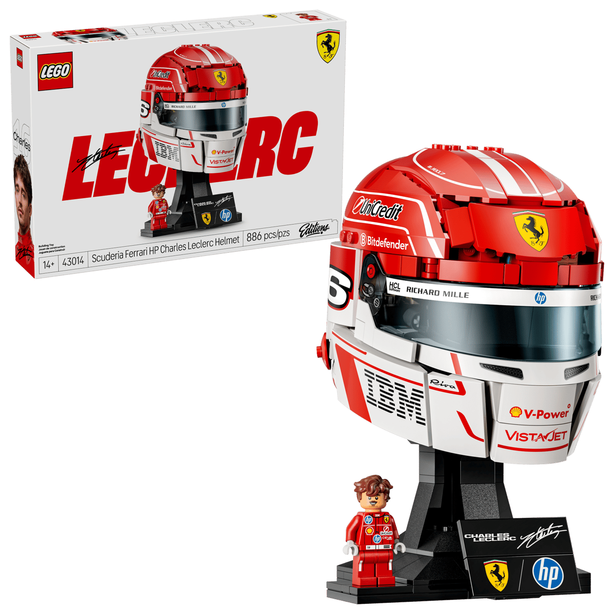LEGO Editions Scuderia Ferrari HP Charles Leclerc Helmet (43014)