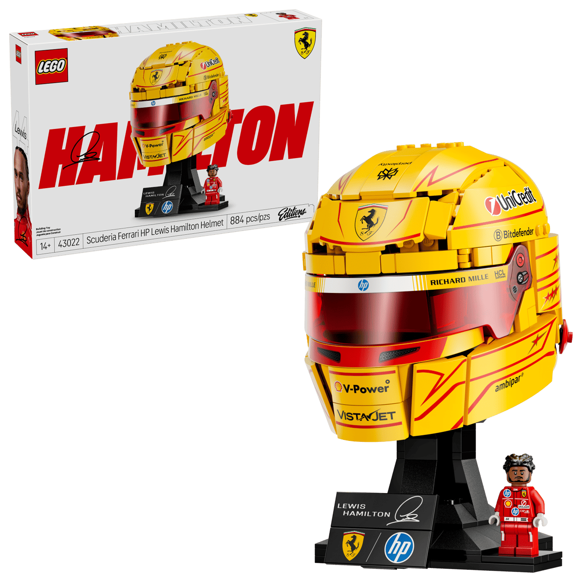 LEGO Editions Scuderia Ferrari HP Lewis Hamilton Helmet (43022)