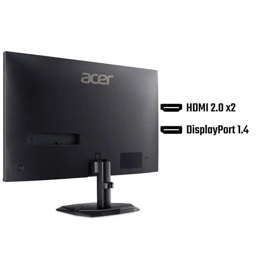 Монитор Acer Nitro KG240YW3bmiipx, 23.8", IPS, FHD 1920X1080, ZeroFrame, FreeSync Premium 240Hz, 1ms/0.5ms GTG, 99% sRGB, 2xHDMI, DP, Audio out, Black - UM.QX0EE.329