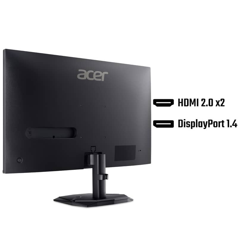 Монитор Acer Nitro KG240YW3bmiipx, 23.8", IPS, FHD 1920X1080, ZeroFrame, FreeSync Premium 240Hz, 1ms/0.5ms GTG, 99% sRGB, 2xHDMI, DP, Audio out, Black - UM.QX0EE.329