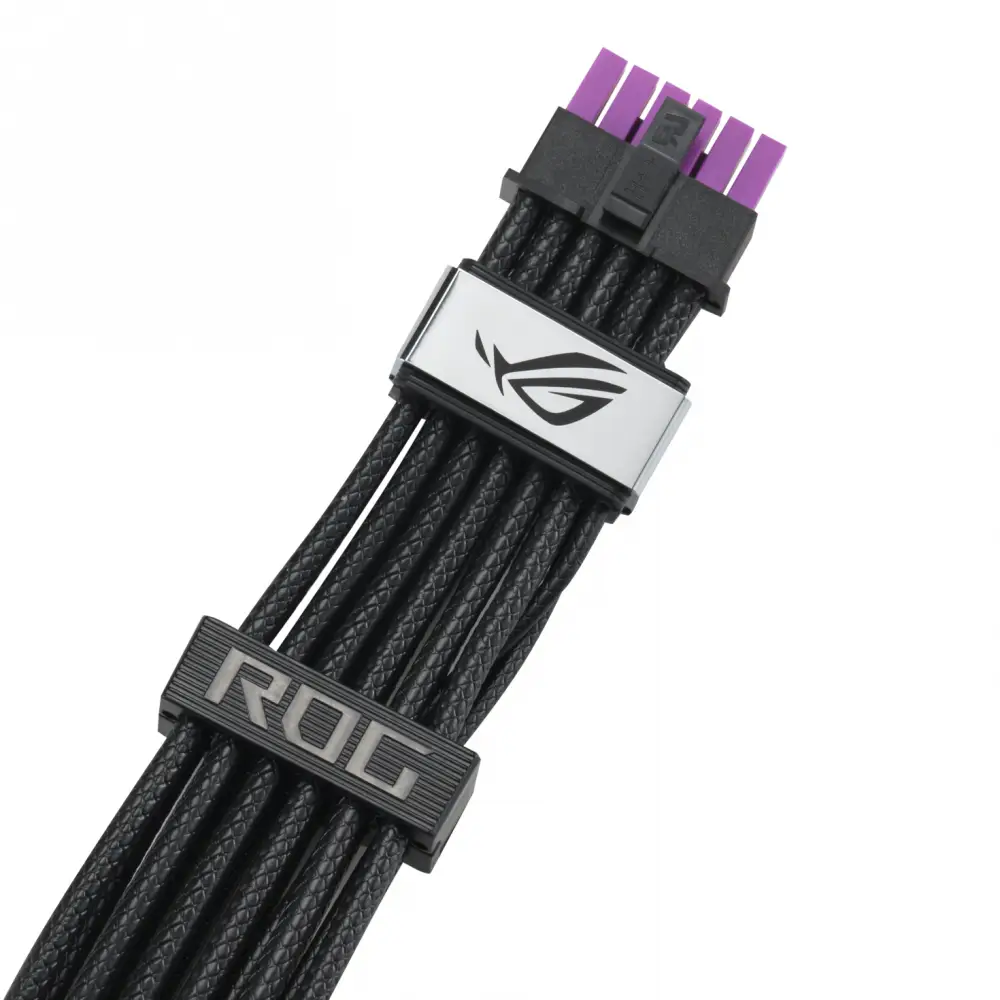 Кабел ASUS ROG Equalizer 12V-2x6 ATX 3.1 & PCIe 5.1 - Black